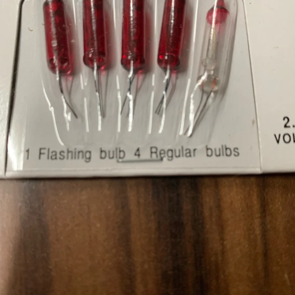 Christmas Mini Lights replacement Bulbs Mixed Lot of 46 2.5 V Flashing & Regular